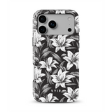 Monochrome Lilies - Tough Funda MagSafe para iPhone