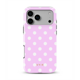 Classic Polka Dots, Pastel Pink - Tough Funda MagSafe para iPhone