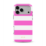 Horizontal Stripes, Fashion Pink - Tough Funda para móvil