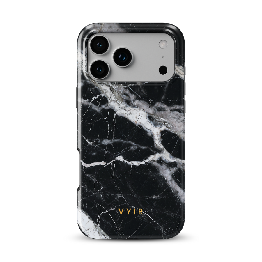 Italian Marble Negro - Tough MagSafe Funda para móvil iPhone