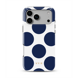 Large Polka Dots, Old Money Azul - Tough Funda MagSafe para iPhone