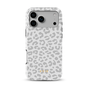 Leopard Elegance Grey - Shockproof Phone Case - VYIR