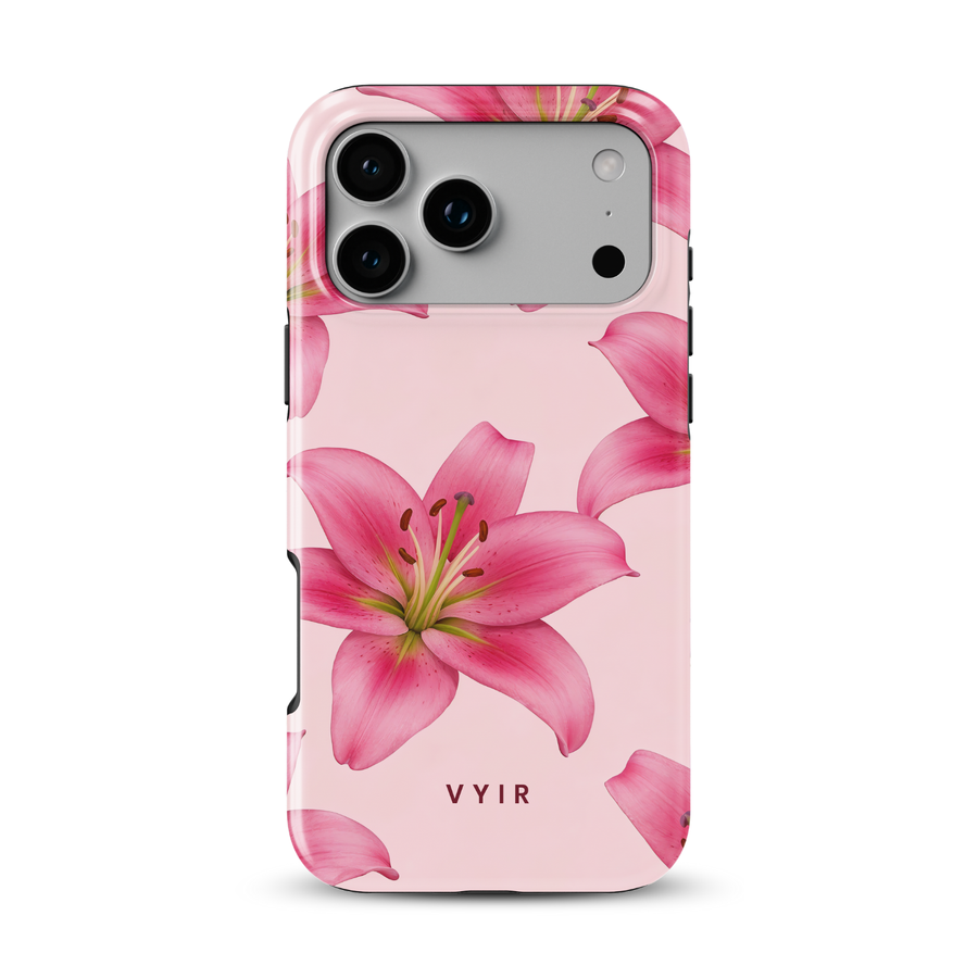 Pink Lily Bloom - Tough Funda MagSafe para iPhone