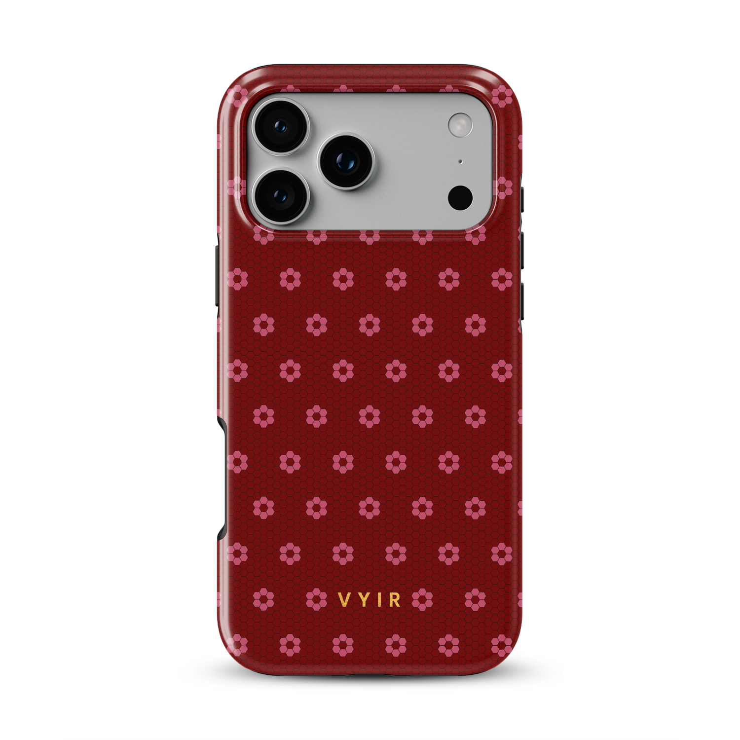 VYIR Signature Flowers, Passion Red - Shockproof Phone Case - VYIR