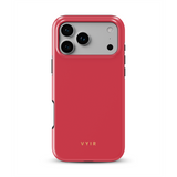VYIR Signature Solid Colors, Rojo - Tough MagSafe Funda para móvil