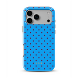 Tiny Polka Dots, Azul eléctrico - Tough Funda MagSafe para iPhone