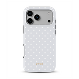 Tiny Polka Dots, Blanco Perla - Tough Funda MagSafe para iPhone
