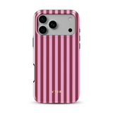 Vertical Stripes, Rosa caramelo - Tough Funda MagSafe para iPhone