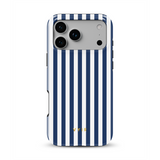 Vertical Stripes, Old Money Azul - Tough Funda MagSafe para iPhone