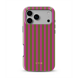 Vertical Stripes, Verde oliva urbano - Tough Funda MagSafe para iPhone
