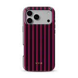 Vertical Stripes, Rojo vino - Tough Funda MagSafe para iPhone
