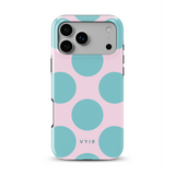 Big Polka Dots, Algodón de azúcar - Tough Funda para iPhone