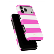 Horizontal Stripes, Fashion Pink - Shockproof Phone Case - VYIR