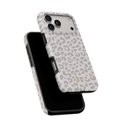 Leopard Elegance Grey - Shockproof MagSafe iPhone Case - VYIR
