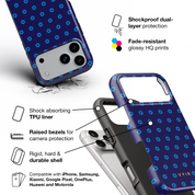 VYIR Signature Flowers, Blue - Shockproof Phone Case - VYIR