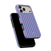Vertical Stripes, Periwinkle Dream - Shockproof Phone Case - VYIR