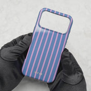 Vertical Stripes, Sueño de azul vincapervinca - Tough Funda para móvil