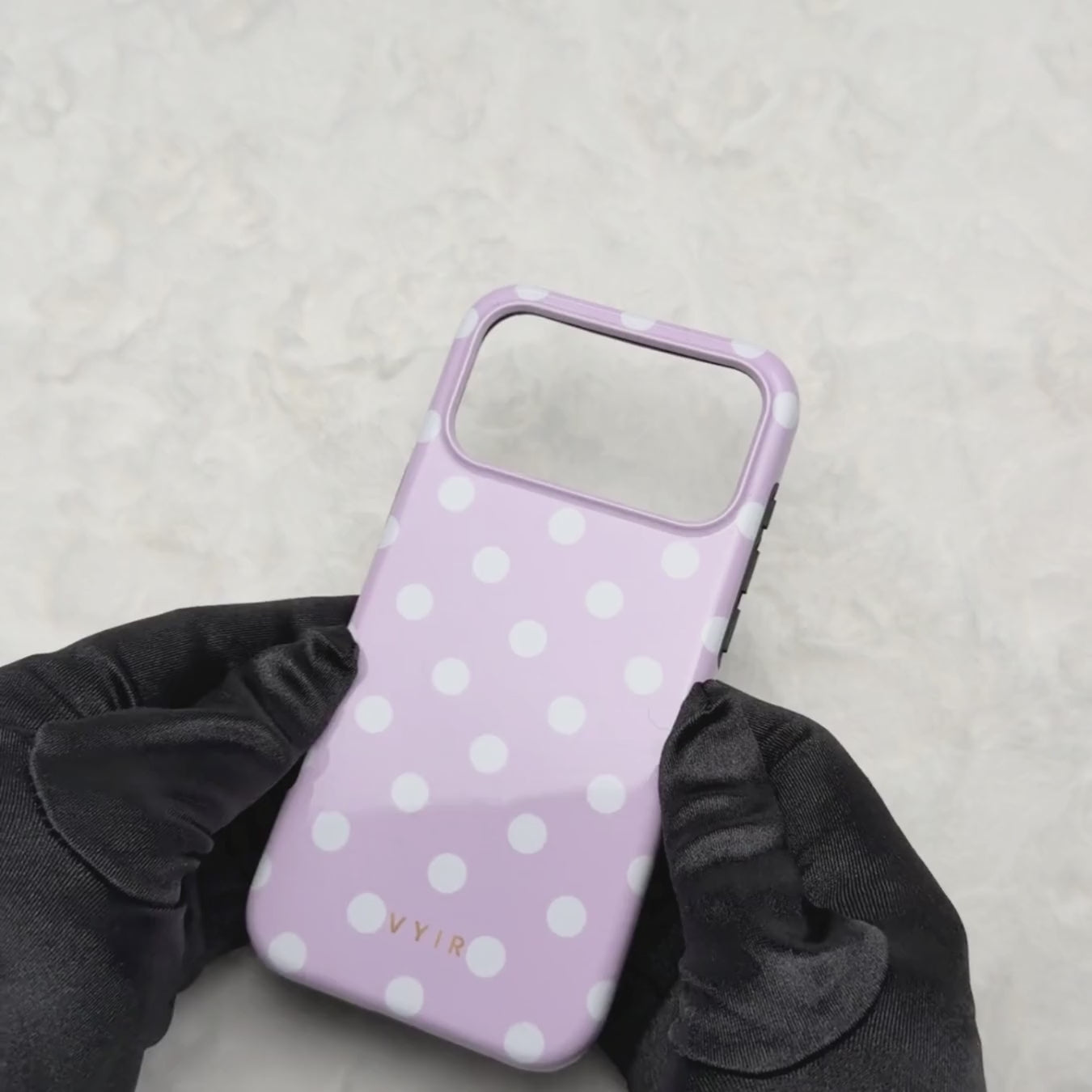 Classic Polka Dots, Pastel Pink - Tough Funda para móvil