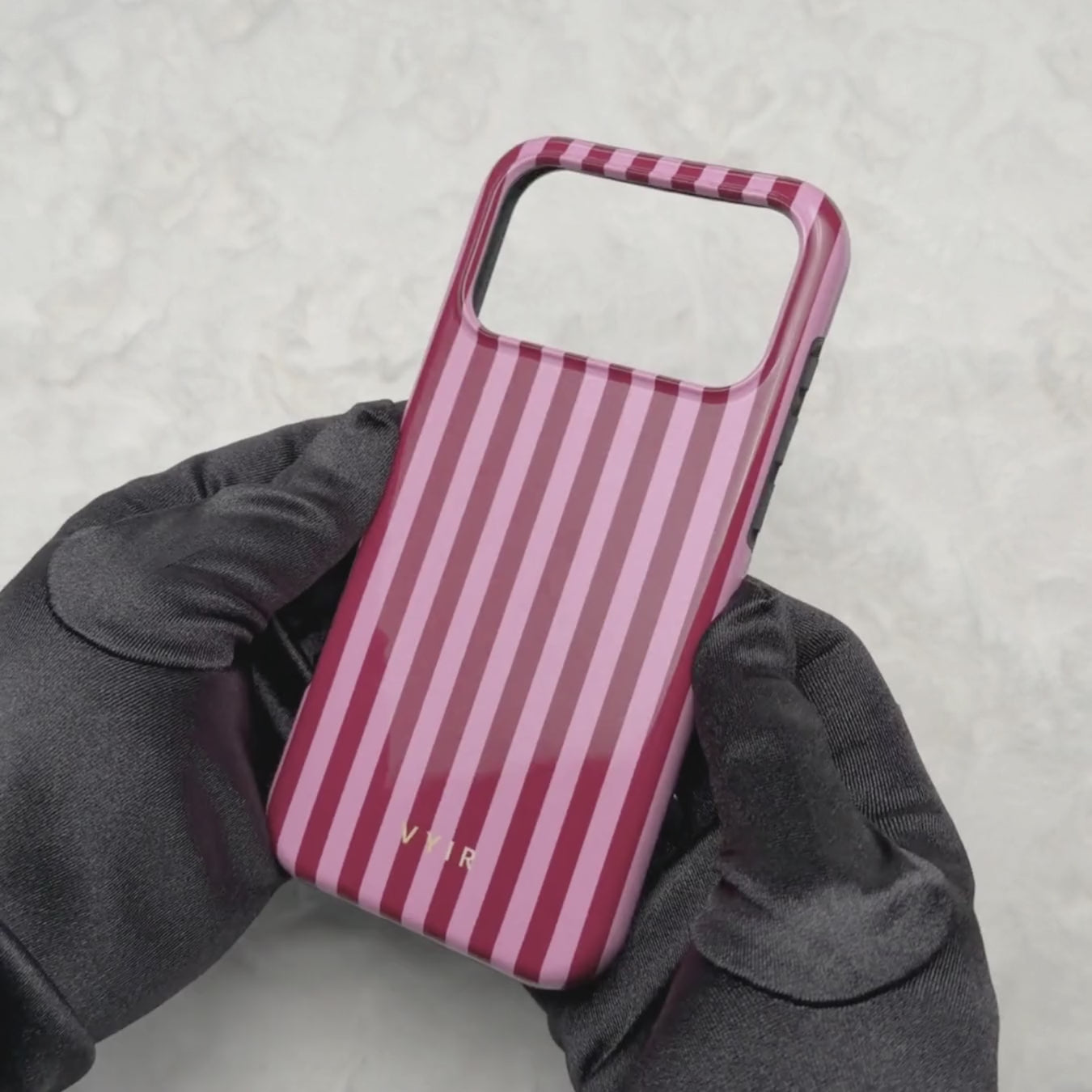 Vertical Stripes, Rosa caramelo - Tough Funda para móvil
